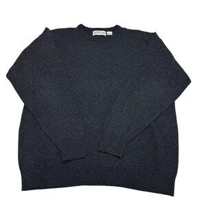 Orvis Men's 100% Lambswool LS Sweater Crew Neck In Gray Made In Scotland Size XL